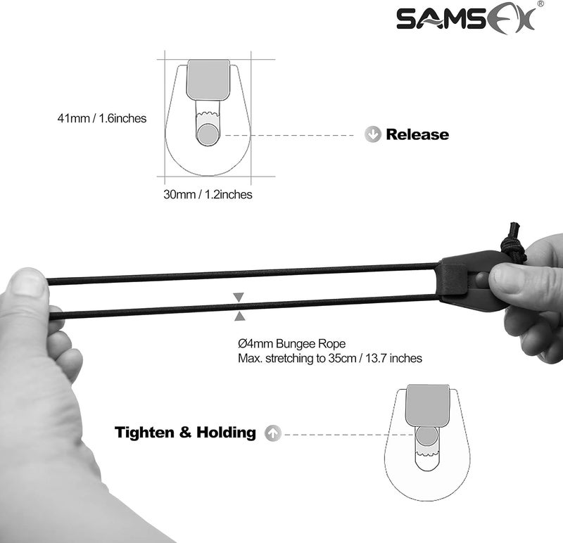 SAMSFX Fishing Rods Belt Stretchy Wrap Pole Straps Elastic Cable Ties for Casting, Spinning & Fly Rods - Image 2